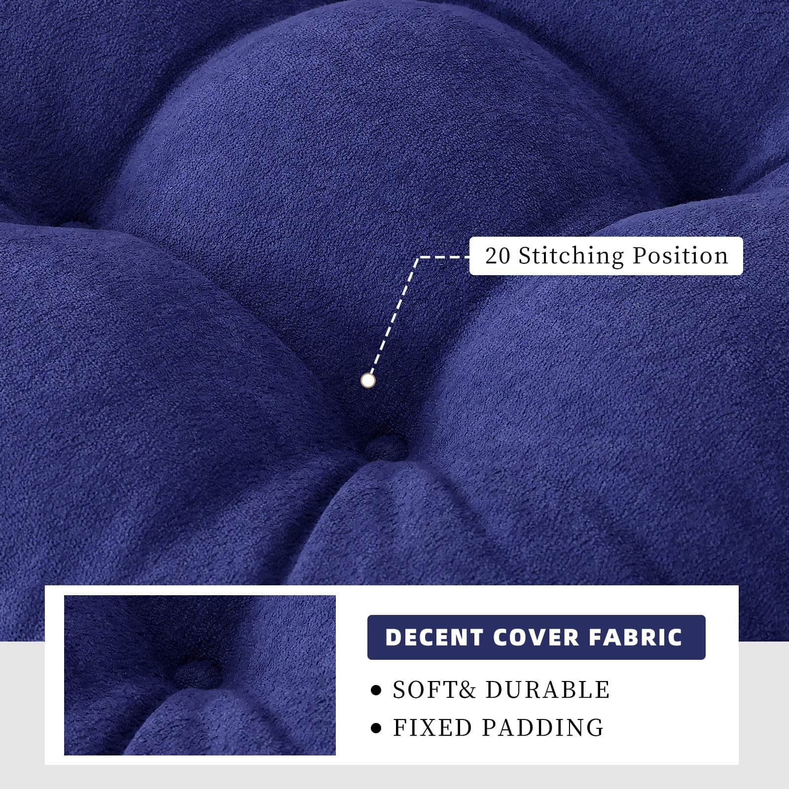 Rocking Chair Cushion Set, Seat 17 x 17 in and Back 21 x 17 in — image 4